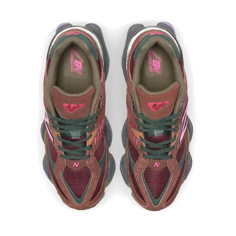 NB 9060 Unisex - Rich Oak With NB Burgundy