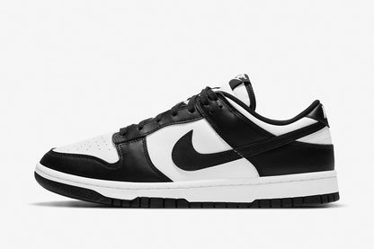 Tofarvet sort/hvid low-top court sneaker